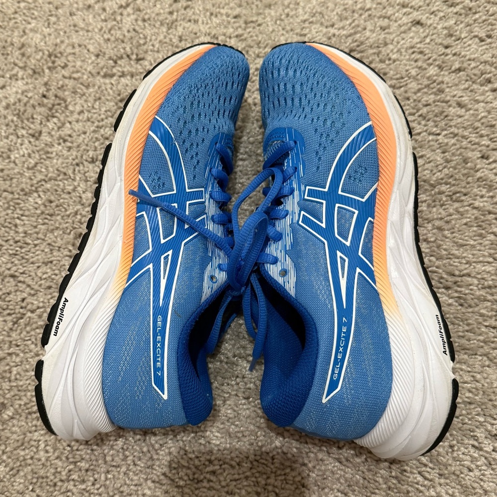 ASICS Gel-Excite 7 Blue with Orange Accents